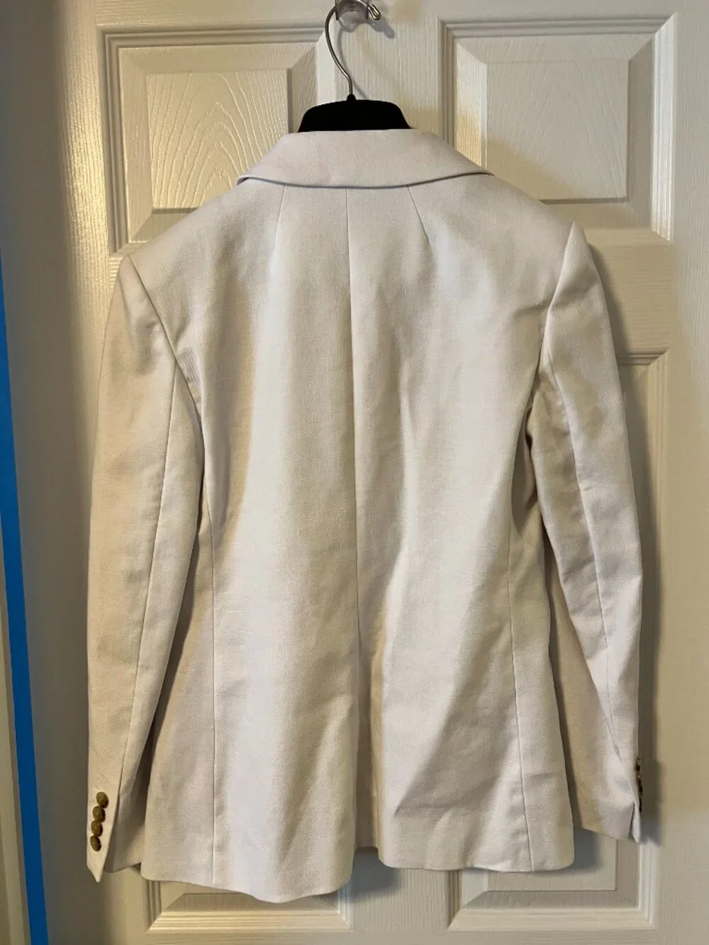 J.Crew NWT White Linen Blend Tailored Blazer Size 4